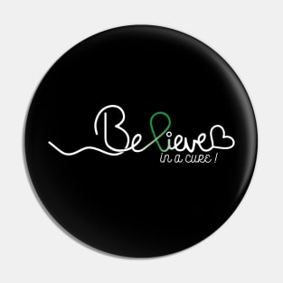 Believe- Adrenal Cancer Gifts Adrenal Cancer Awareness Pin