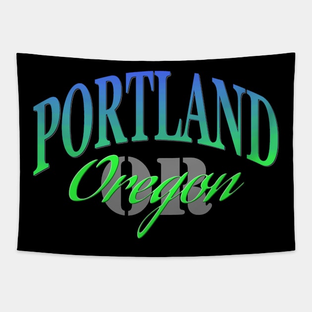 City Pride: Portland, Oregon Tapestry by Naves
