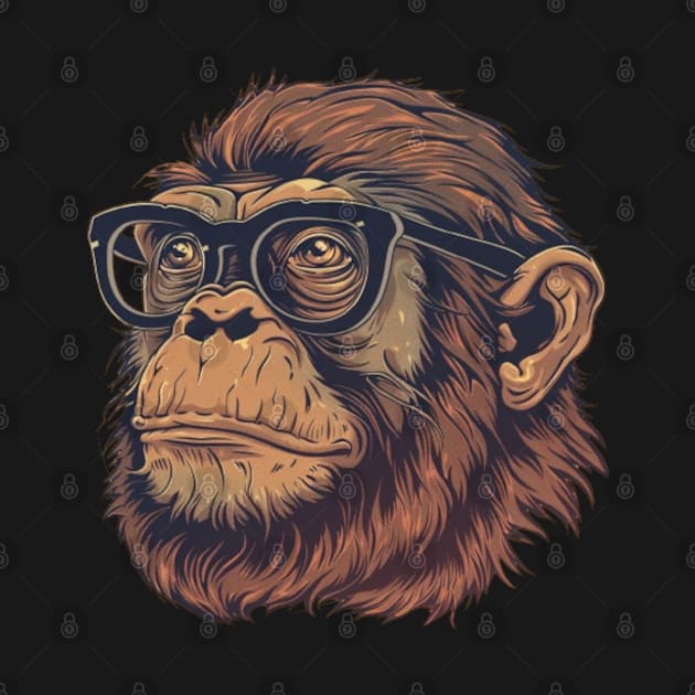 Specs the Thoughtful Chimp by Carnets de Turig