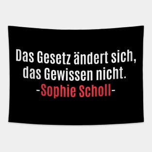 Sophie Scholl - „Das Gesetz ändert sich, das Gewissen nicht“ Tribut Tapestry