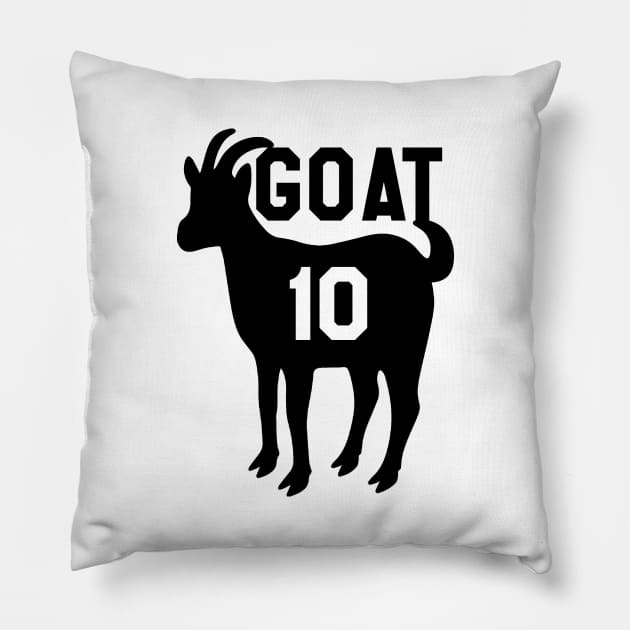 Lionel Messi The GOAT Pillow by bestStickers