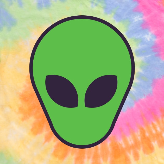 Alien Tie Dye Shirt UFO Aliens by PodDesignShop