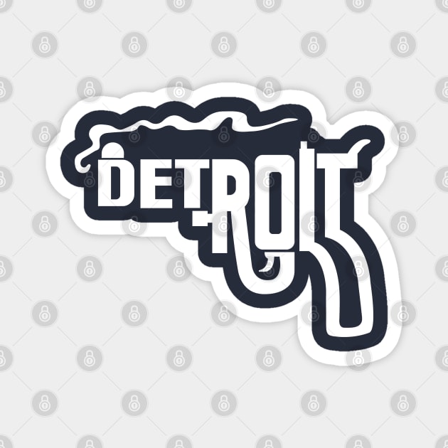 Detroit Smoking Gun Magnet by nickmeece