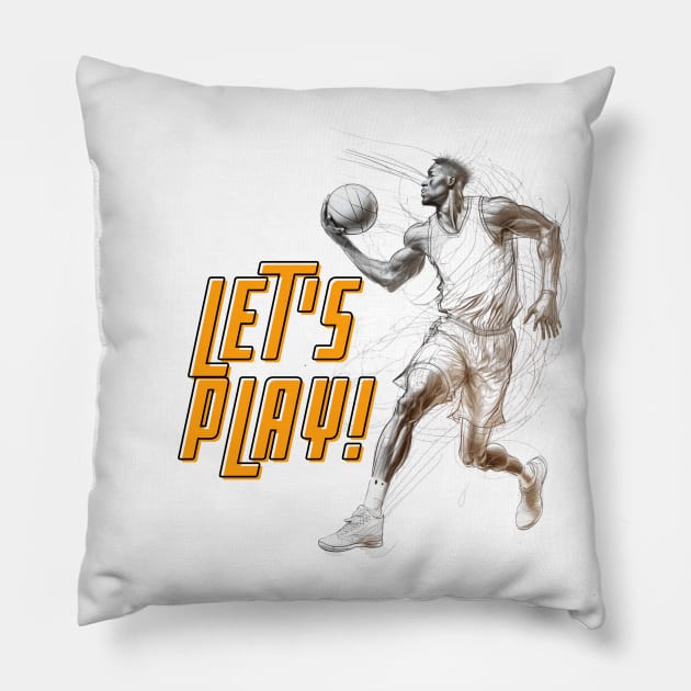 Basketball Tshirt Pillow by Batal Smiley Superhero