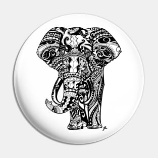 Elephant Mandala Tribal design Pin