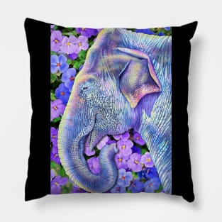 Asian Elephant Pillow