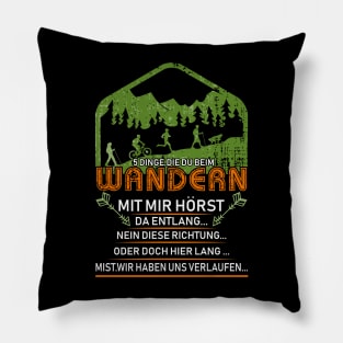 fun design for hiking Pillow