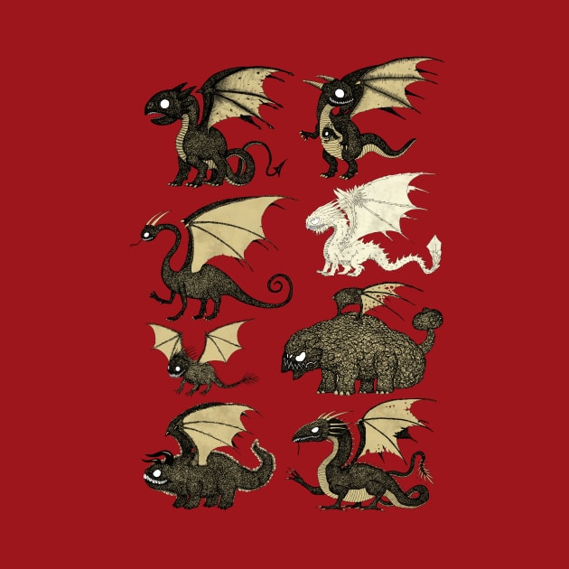 Assorted Dragons by djrbennett