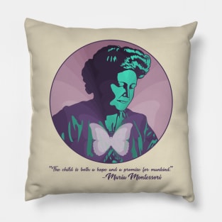 Mariposa (Maria Montessori) Pillow