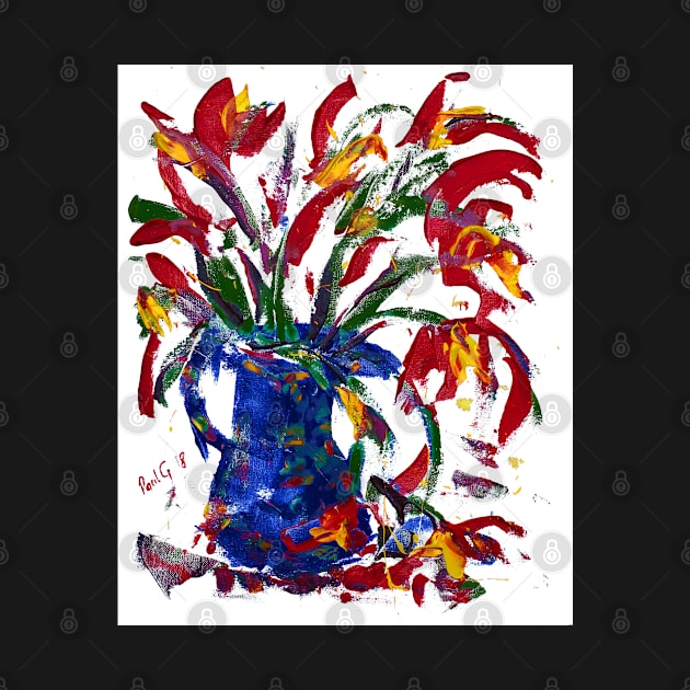 Flowers in Vase - Acrylic by pops