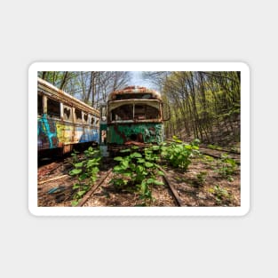 Abandoned Trolley car Magnet