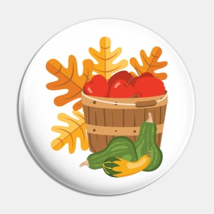 Apple Basket Pin