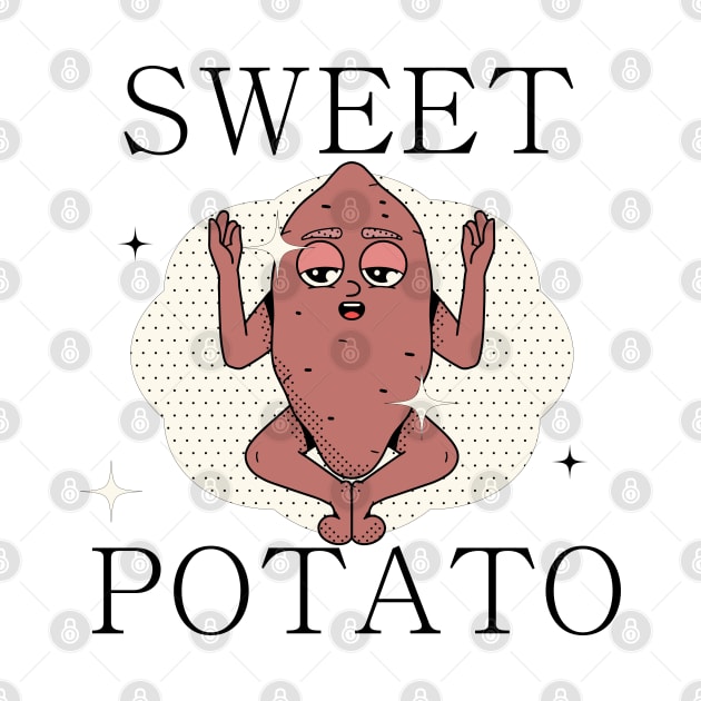 Hand Drawn Sweet Potato Fun by Mako Design 