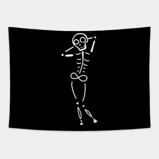 Dancing skeleton Tapestry