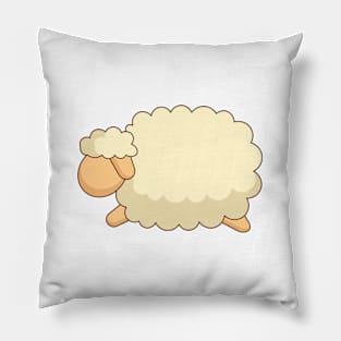 cute flat sheep character design Pillow