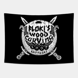 Floki's wood carving shop Tapestry