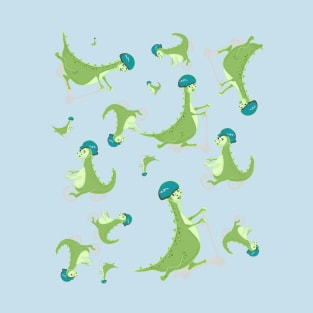 Cute Dinosaurs Pattern T-Shirt