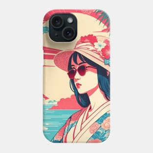 Retro summer vibes by the beach Phone Case