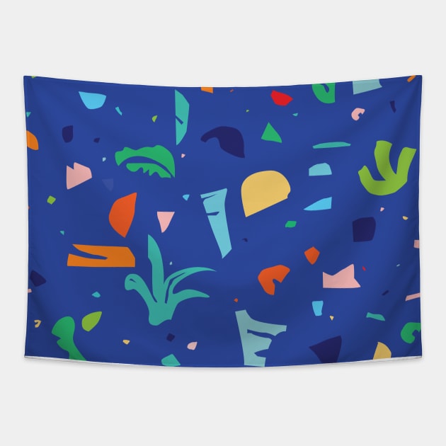 Shapes of Tropicalia / Colorful Abstraction Tapestry by matise