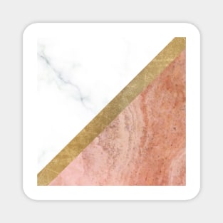 Marble luxe - peaches and cream Magnet