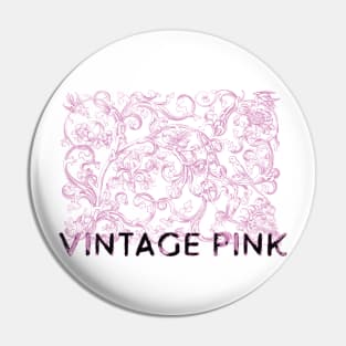 Floral Vintage Pink Pin