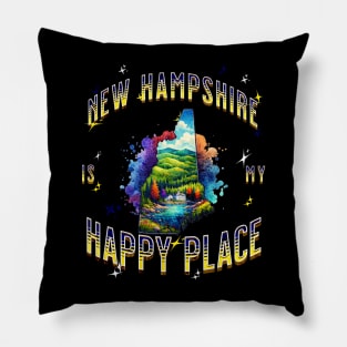 New Hampshire is my Happy Place Pillow