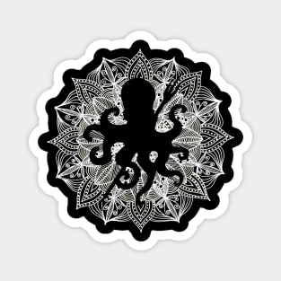 Mandala Circle Octopus Magnet