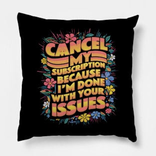 Sarcasm in Bloom Pillow