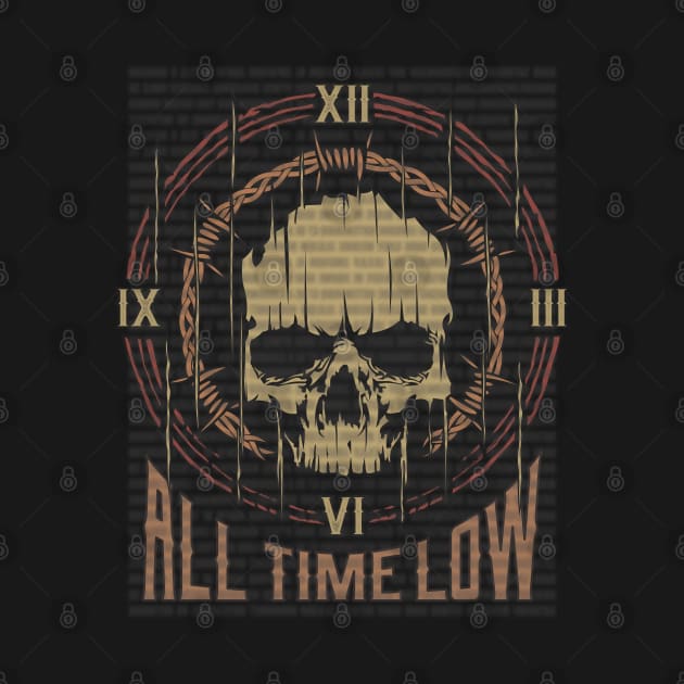 All Time Low Vintage Skull by darksaturday