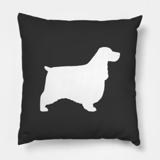 English Cocker Spaniel Silhouette Pillow