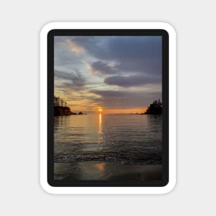 Sunset Reflection at Sunset Bay Magnet