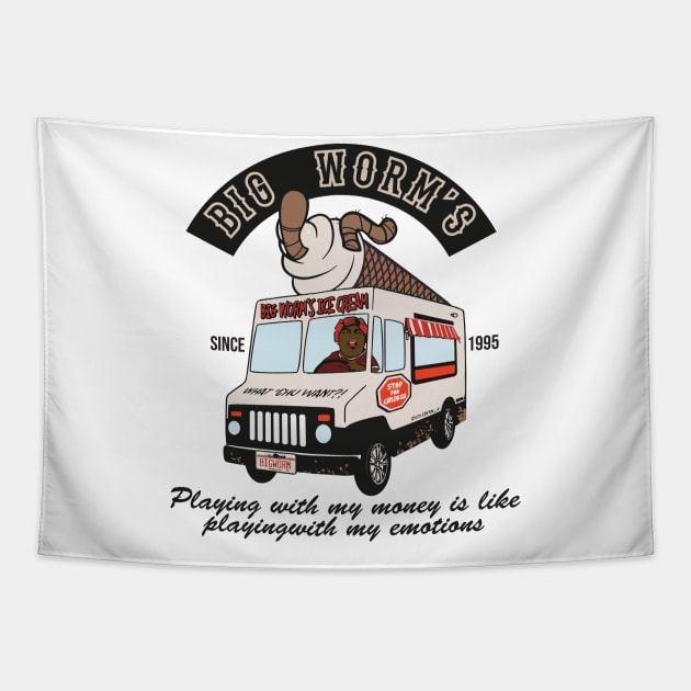 Big Worm's Ice Cream Truck Tapestry by Geminiguys