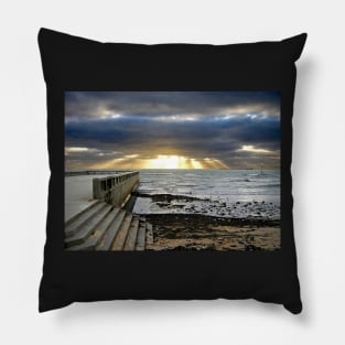 Sunset at Elwood Beach Pillow