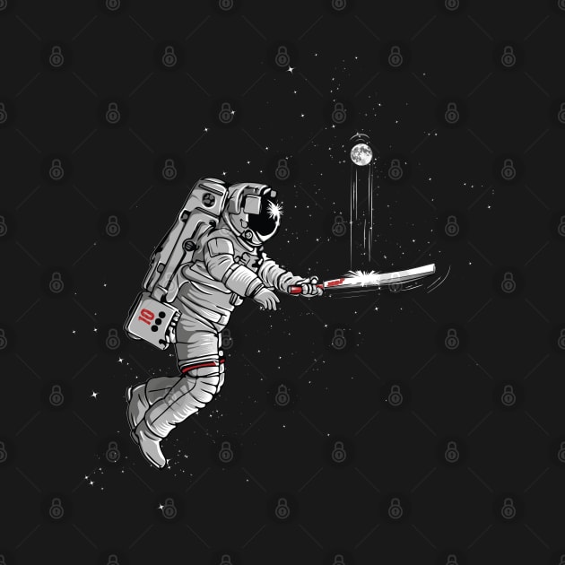 Space cricket by Pradeep Chauhan