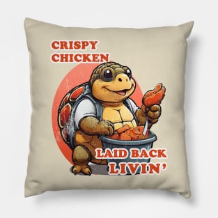 Chicken Lovin Turtle Pillow
