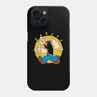 a Sailor Adventure with Popeyes and Crew on this Classic Cartoon Phone Case