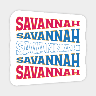 TEXT ART USA SAVANNAH Magnet