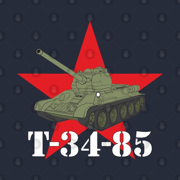 Russian medium tank T-34-85 by FAawRay