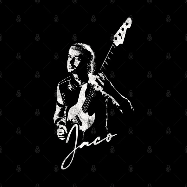 Jaco Pastorius // Vintage Style Fan Artwork by DankFutura