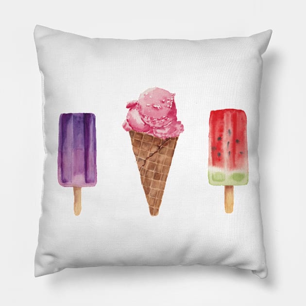 Ice cream Pillow by InnaPatiutko