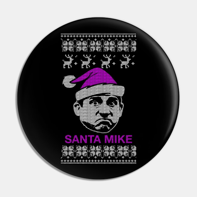 Santa Mike Pin by geekingoutfitters