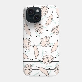 Funky Fresh Tropical Graphic 80's Memphis Grid Design Phone Case