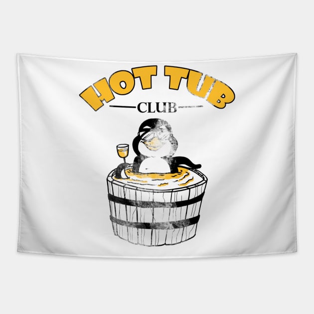 Hot Tub Club Tapestry by ThrifTees