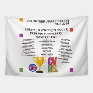 Volunteer appreciation 23-24 Honorees Tapestry