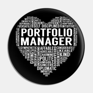 Portfolio Manager Heart Pin