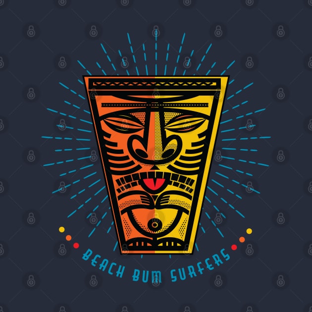 Tiki Surfer Sunburst by wickedpretty