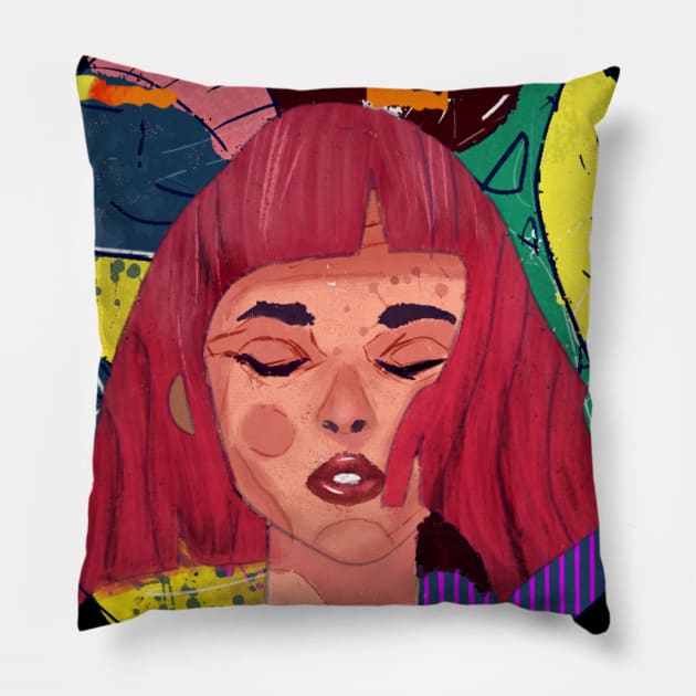 Creative Woman Pillow by SpaceRoom