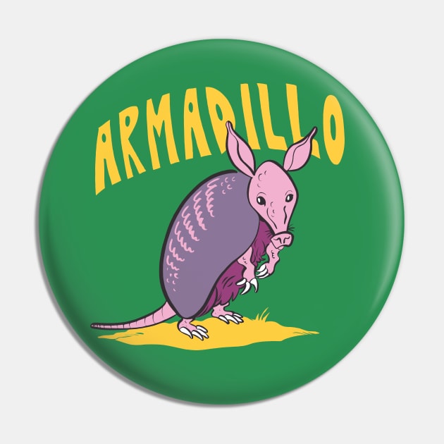 Armadillo Pin by captainhuzzah