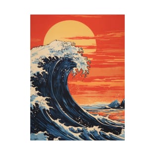 Majestic Sunset Waves T-Shirt