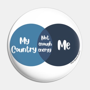 Venn Diagram Me vs. My Country: Not enough energy Pin